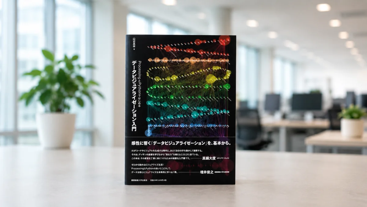 『ProcessingとPythonではじめる データビジュアライゼーション入門』書影